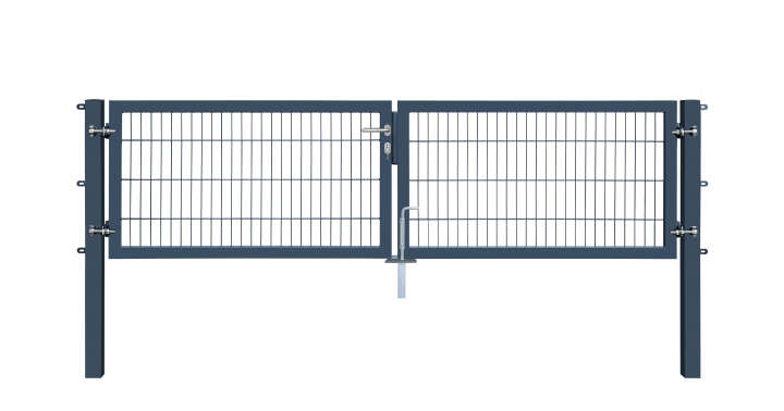 Gartentor 6/5/6 mm 2-flügelig